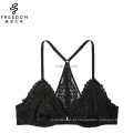 2017 novo desig hot sexy ladies front open extravagante crochet lace wireless bralette bra photos